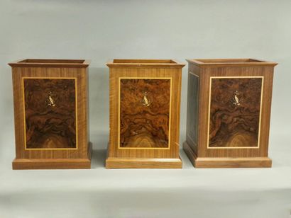 LINLEY - SET OF 3 FLOWER CHEST POTS, Modern...
