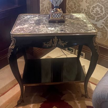 * Pair of Louis XV - Modern style blackened...