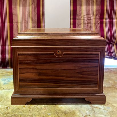 LINLEY - Rectangular CIGAR CELLAR in exotic...