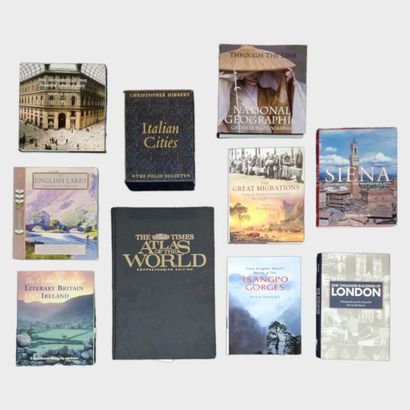 12 ENGLISH-LANGUAGE BOOKS ON TRAVEL AND GEOGRAPHY...