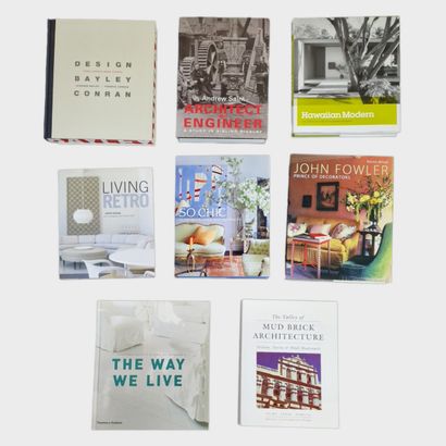 8 ENGLISH-LANGUAGE BOOKS ON ARCHITECTURE,...