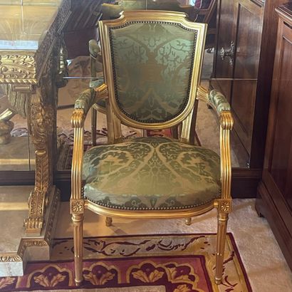 Pair of Louis XVI - Modern style CABRIOLET...