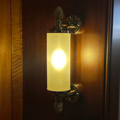 SET OF FOUR CYLINDRICAL LIGHTS with seeded...