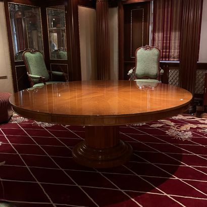 * PAIR OF LARGE ROUND TRANSFORMING DINING...