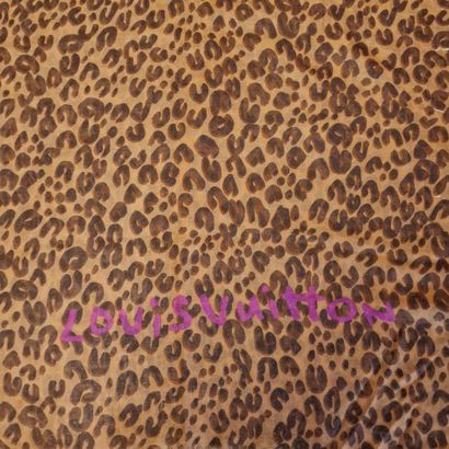 Louis VUITTON - Wool and silk panther print...