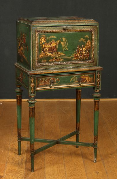 SECRETAIRE DE DAME EN FORME DE CABINET -...