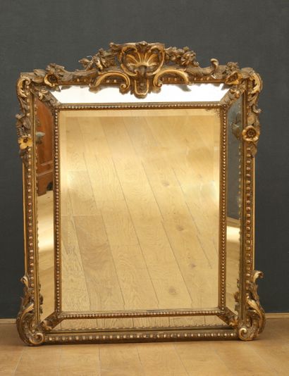 MIROIR A TAIN AU MERCURE BISEAUTE de Style...
