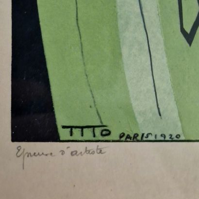 TITO (1877-1925)
Pierrot et Arlequin
2 ESTAMPES...
