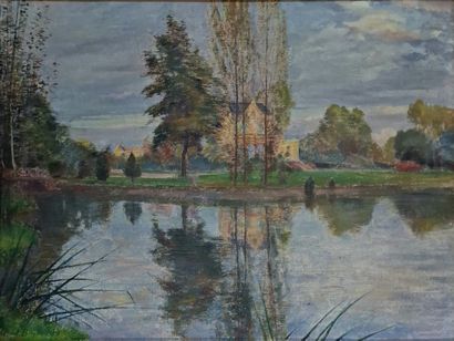 Paul BOCQUET (1868-1947)
Propriété au bord...