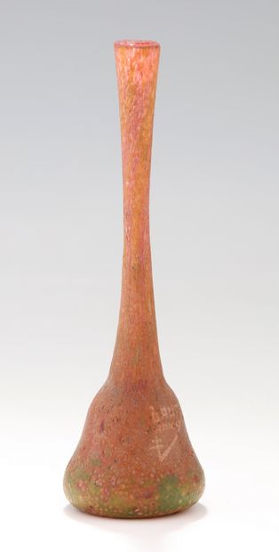 DAUM Nancy- VASE SOLIFLORE Circa 1930 en...