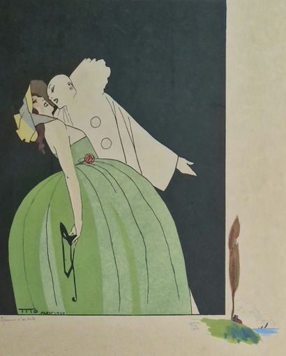 TITO (1877-1925)
Pierrot et Arlequin
2 ESTAMPES...
