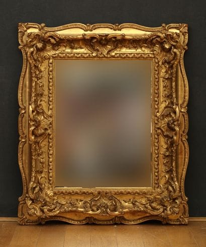 IMPORTANT CADRE TRANSFORME EN MIROIR de Style...