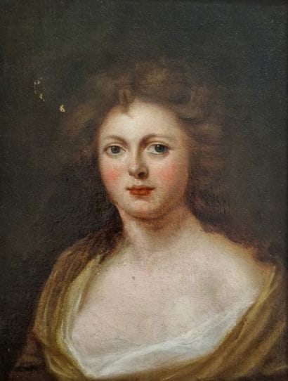 ECOLE DE LA FIN DU XVIIIème SIECLE 
Portrait...