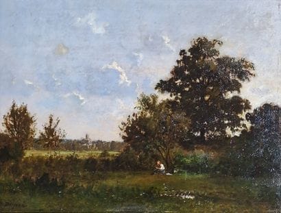 Jules DUPRE (1811-1889)
Jeune fille dans...
