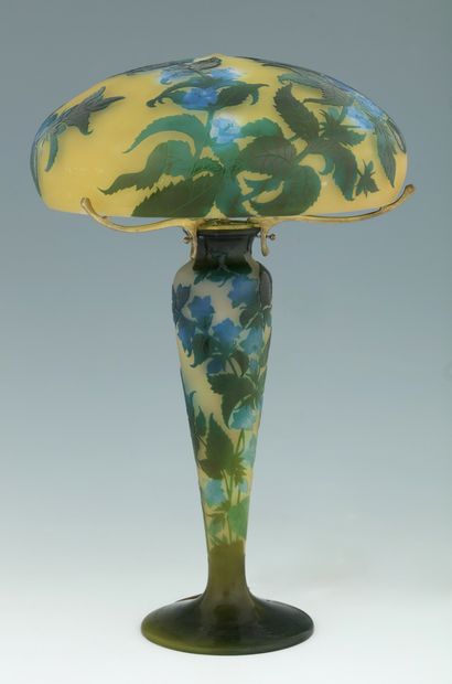 GALLE Ets 
IMPORTANTE LAMPE CHAMPIGNON aux...