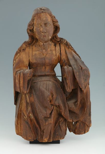 PARTIE SUPERIEURE D'UNE VIERGE OU D'UNE SAINTE...