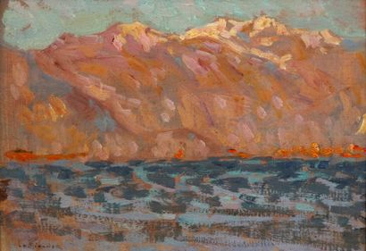 Henri LE SIDANER (1862-1939)
Le Lac Majeur
HUILE...