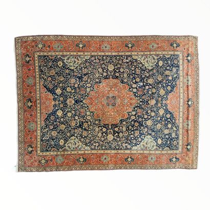 TAPIS TEBRIZ (chaine et trame en coton, velours...