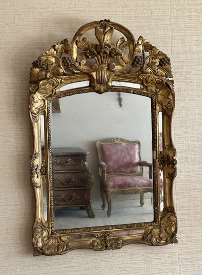 MIROIR Provençal à parcloses d'Epoque XVIIIème...