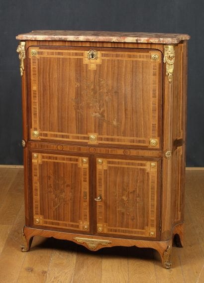 IMPORTANT SECRETAIRE, Ancien Travail de Style...