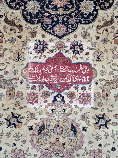 TAPIS TEBRIZ (chaine et trame en coton, velours...