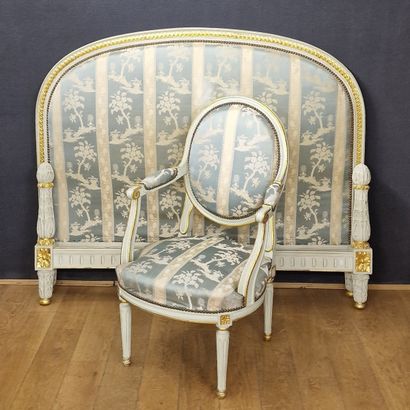 Louis XVI style double bed Circa 1970 in...