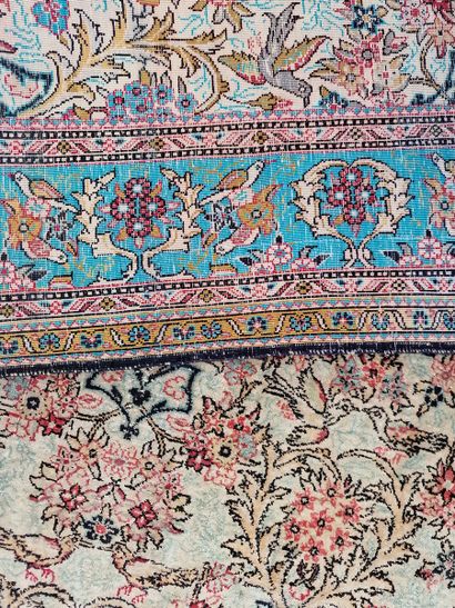 SILK GHOUM RUG (cotton warp and weft, silk...