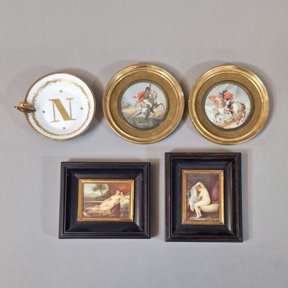 2 PAIRS OF MINIATURES Early 20th Century...