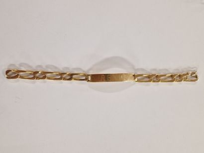 GOURMETTE PATRONYMIQUE BRACELET in yellow...