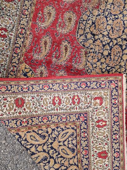 Ghoum silk carpet (cotton warp and weft,...