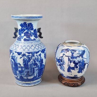 CHINA Circa 1900 et XXEME Siècle - Blue-white...