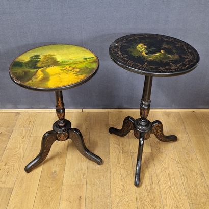 TWO LITTLE TRIPOD GUERIDONS from the Napoleon...