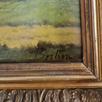 BERTIN (XIX-XXth Centuries)
Animated landscape
OIL...