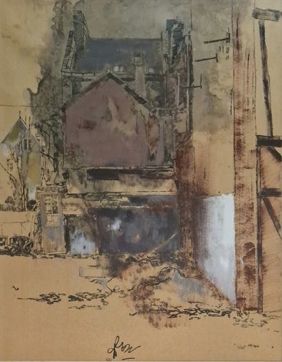 Alain MONGRENIER (Born 1940)
View of buildings
INK,...