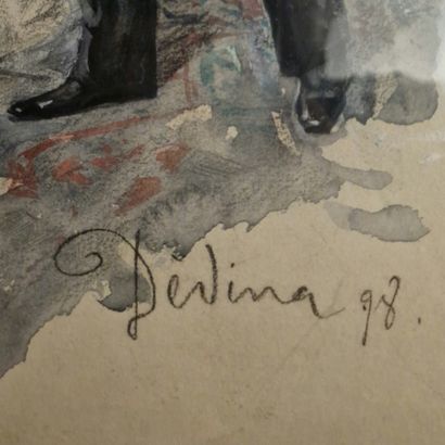Jan DEDINA (1870-1955)
Elegant couple - 1898
MIXED...