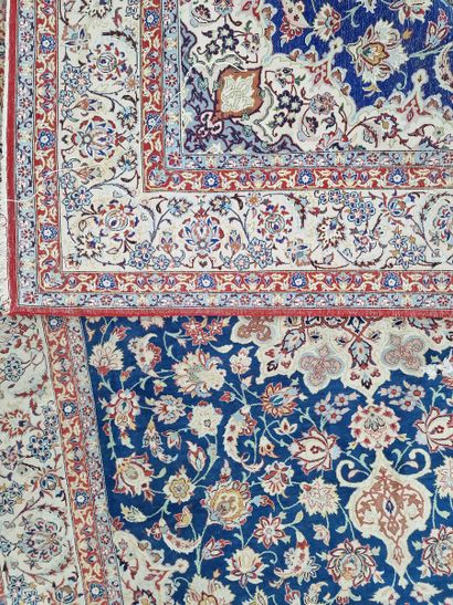 ISPAHAN RUG (cotton warp and weft, wool velvet),...