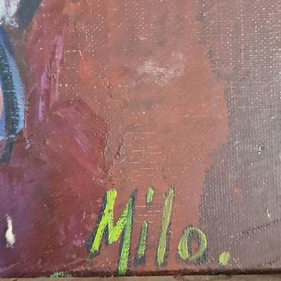 MILO (20th century)
Maternity
2 OIL PAINTINGS
Signed...