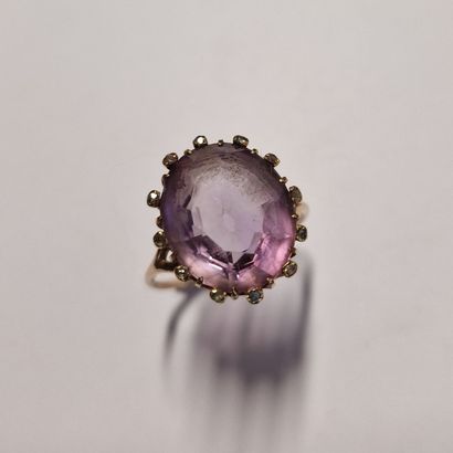 RING Circa 1950 in 585 Millièmes rose gold...