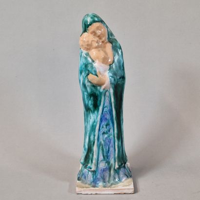 Armand CAZAUX (1893-1982)
Virgin with child
ENAMELED...