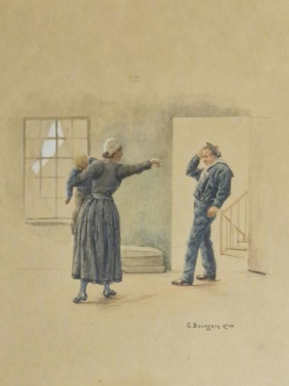 Gustave BOURGAIN (1856-1918)
Sailors
PAIR...