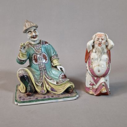 SAMSON OR ATTRIBUTED TO - TWO polychrome...