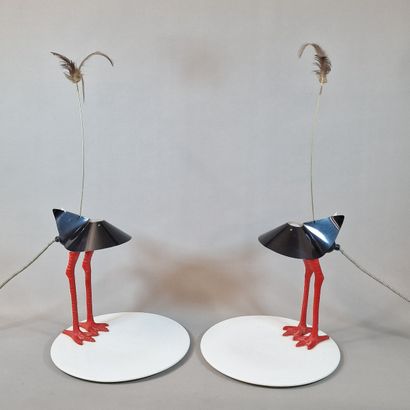RIngo MAURER (1932-2019) PAIR OF LAMPS MODEL...