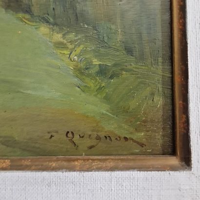 Fernand QUIGNON (1854-1941)
The herd on the...