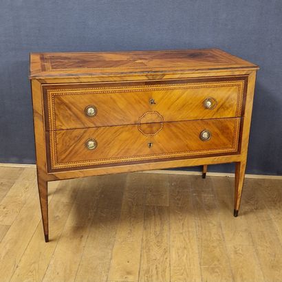 COMMODE - Italy, Piedmont Circa 1800 in native...