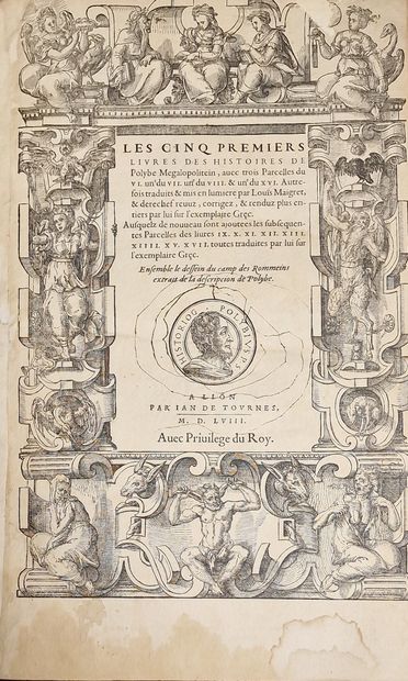 POLYBE. Les Cinq premiers Livres des Histoires...