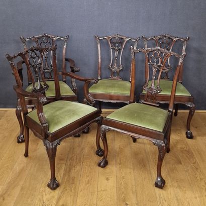 English Chippendale dining room furniture...