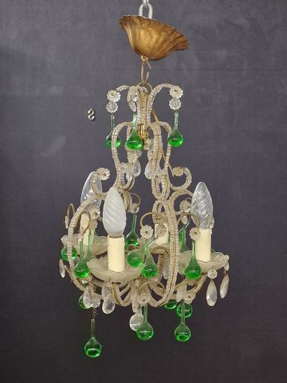 LITTLE CAGE LUSTRE in late 18th century XXth...