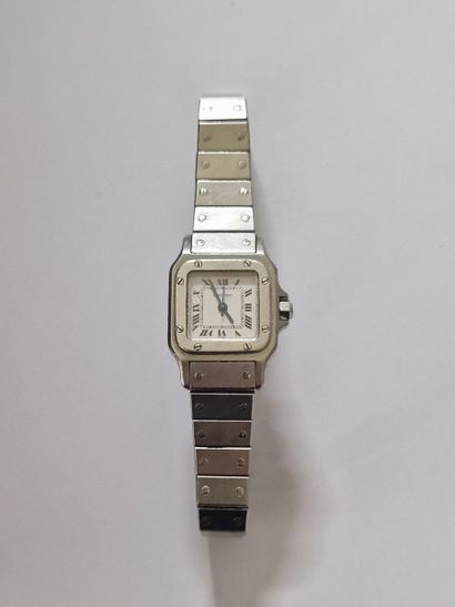 CARTIER - LADY'S BRACELET WATCH - SANTOS...
