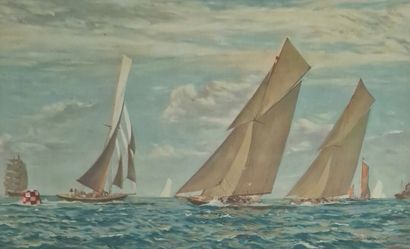 Norman WILKINSON (1878-1971)
Regatta
LITHOGRAPHY
Signed...