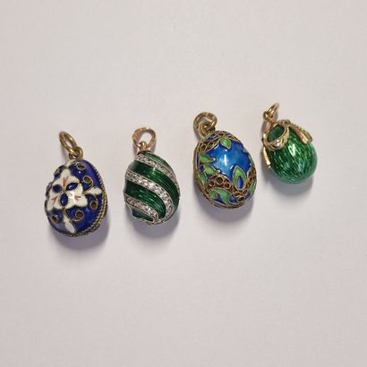 RUSSIA - SOVIET PERIOD, Set of 4 PENDANT...